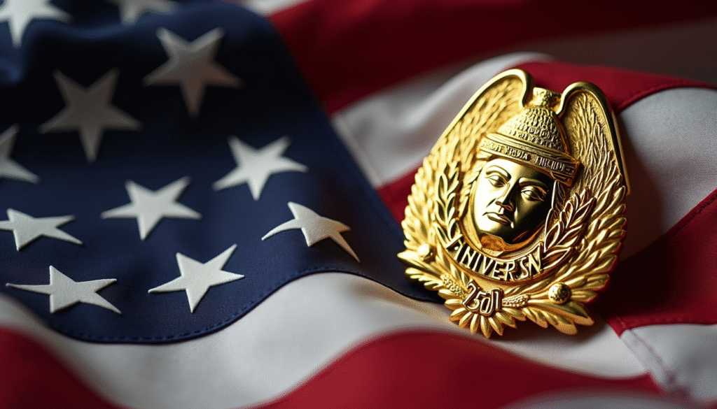 Donald Trump Golden Badge